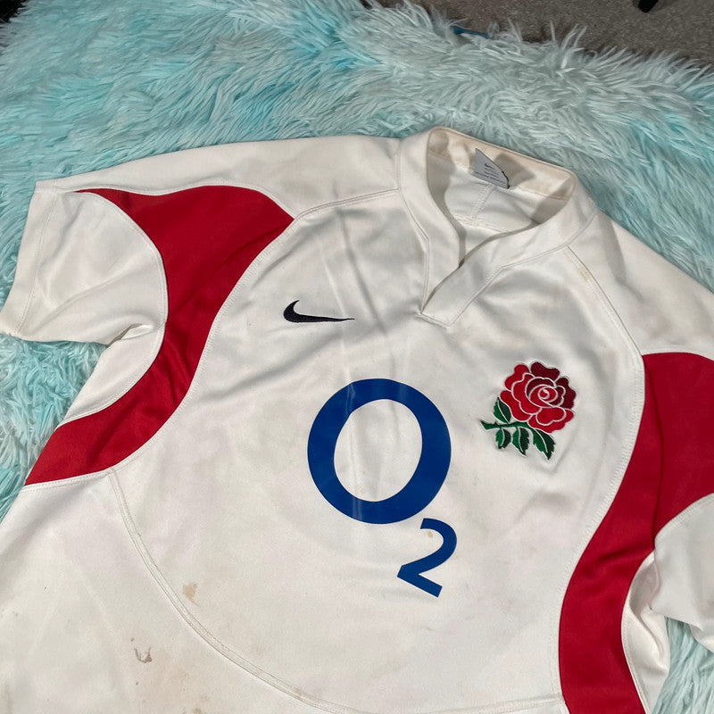 Vintage 2003 England Rugby Shirt Nike - Medium