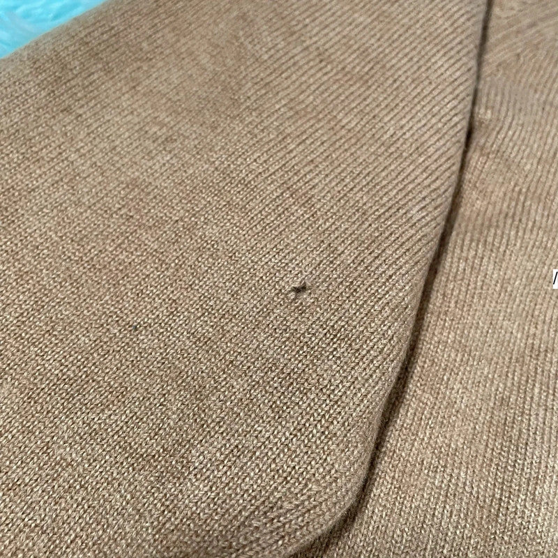 Vintage Brown Hackett Wool Knitted Jumper - Medium