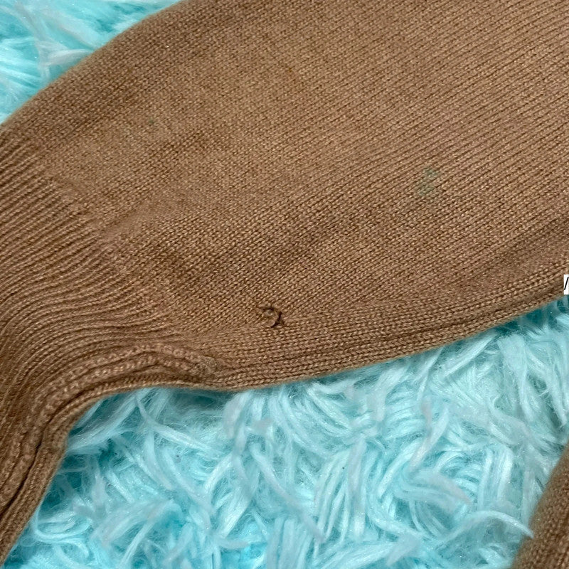 Vintage Brown Hackett Wool Knitted Jumper - Medium