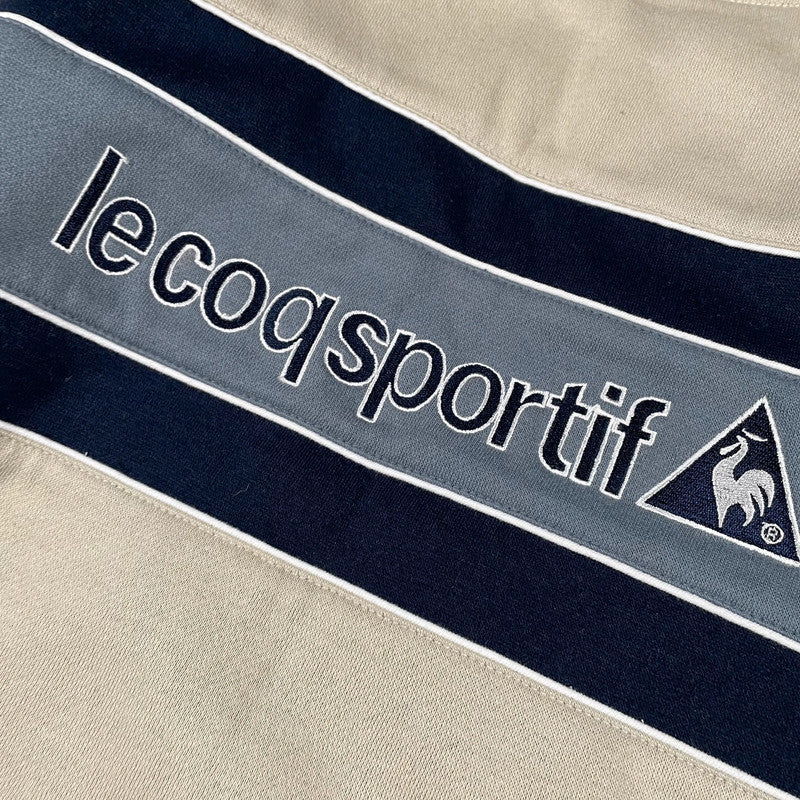 Vintage 90s Beige Le Coq Sportif Sweatshirt - XS