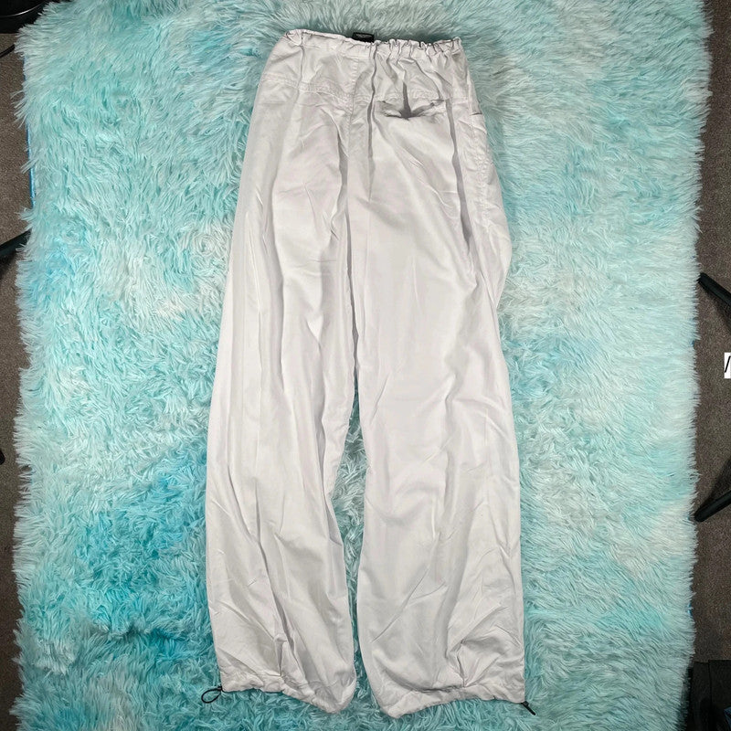 White iets frans Parachute Pants Bottoms Urban Outfitters - XS