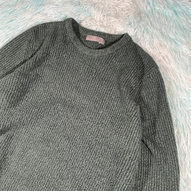 Dark Green Marks & Spencer Knitted Jumper - Large