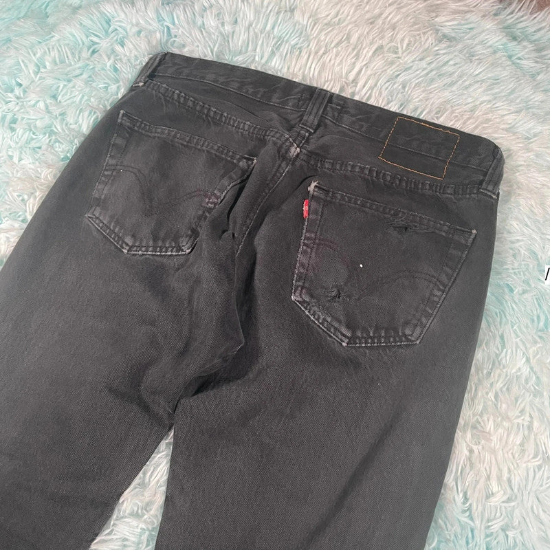 Vintage 90s Black Levi’s 501 Jeans Straight Leg - 33W 32L