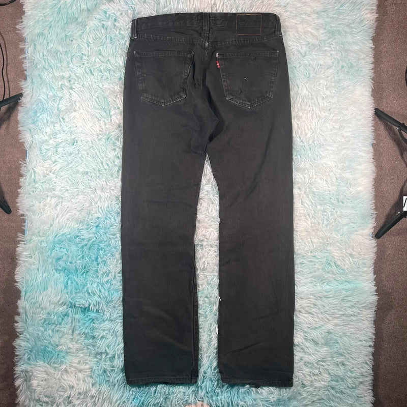 Vintage 90s Black Levi’s 501 Jeans Straight Leg - 33W 32L