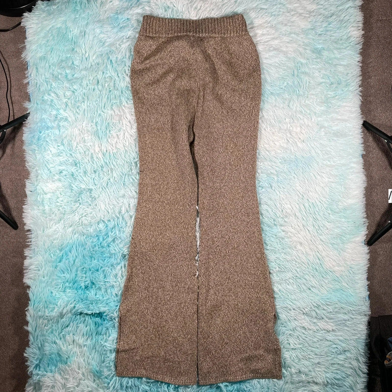 Khaki Claudie Pierlot Flares Trousers - Size 1