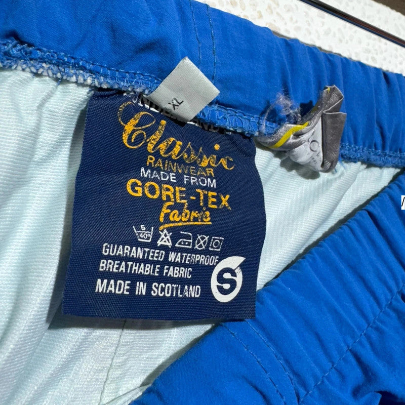 Vintage 90s Blue Gore-tex Waterproof Hiking Trousers - Small