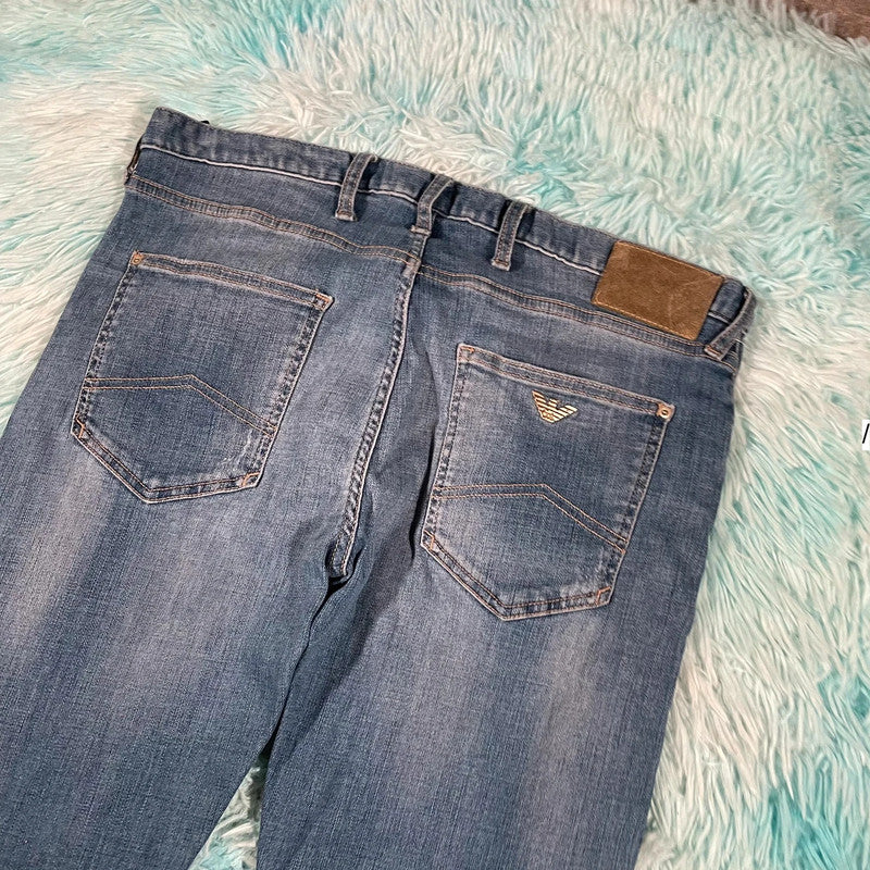 Blue Emporio Armani Jeans Skinny Jeans - 32W