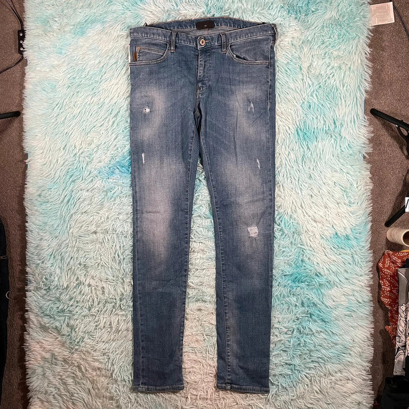 Blue Emporio Armani Jeans Skinny Jeans - 32W