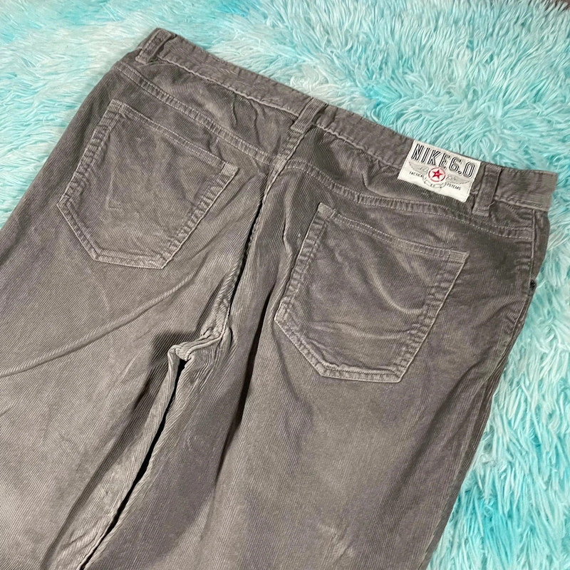 Grey Nike Corduroy Trousers Straight Leg Techinal 6.0 - W36
