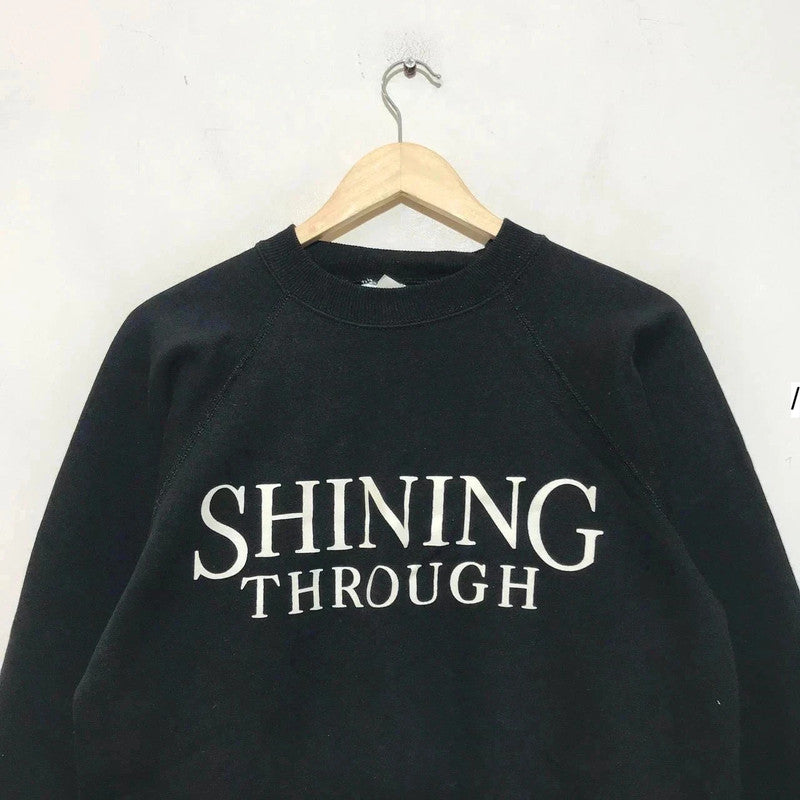 Deadstock Vintage 90s Black Shining Through Movie Graphic Sweatshirt - Large