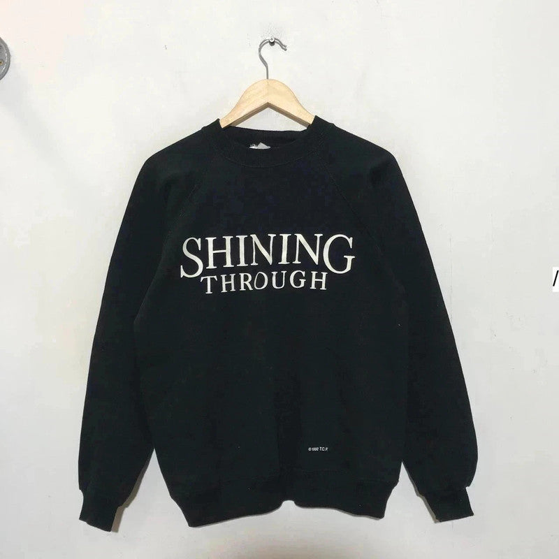 Deadstock Vintage 90s Black Shining Through Movie Graphic Sweatshirt - Large