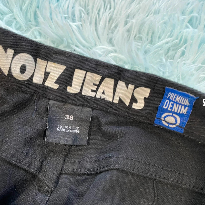 Black Denim Jean Shorts Jorts Noiz - 38W