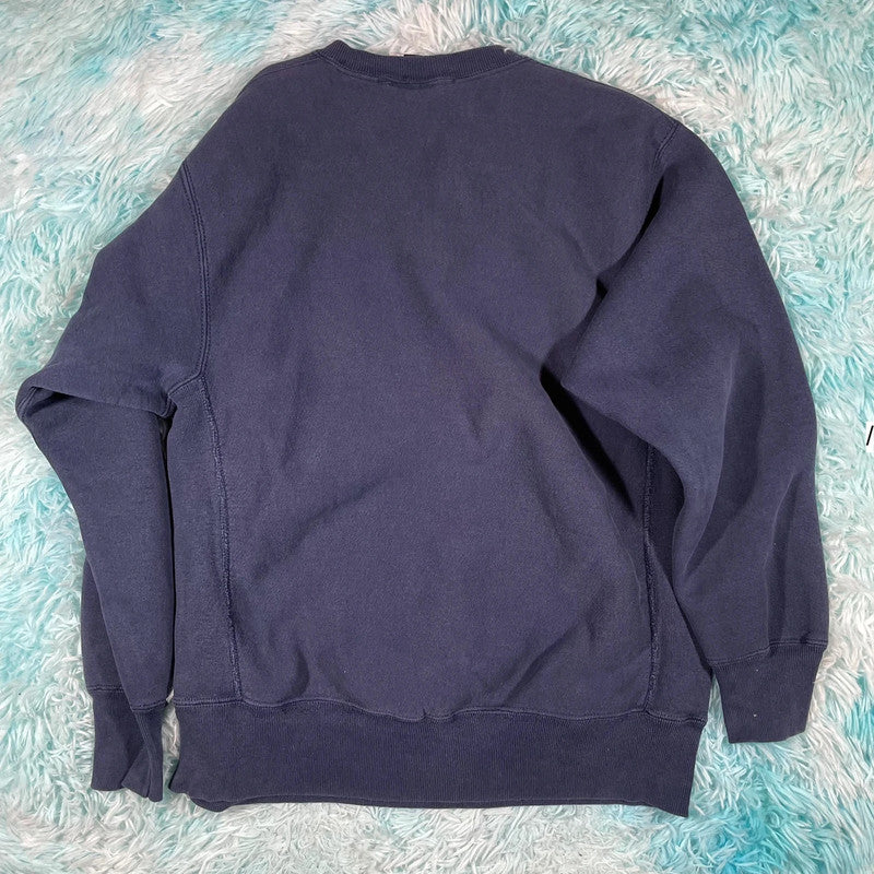 Vintage 90s Navy Police Sweatshirt - Large