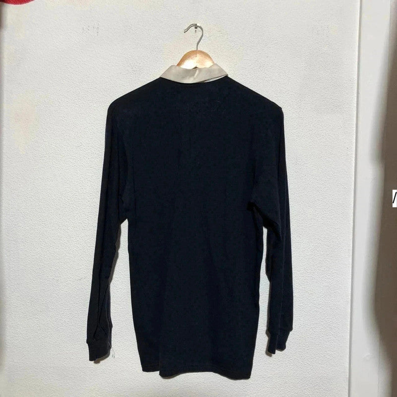 Deadstock Vintage 90s Scotland Rugby Shirt Cotton Oxford - Small