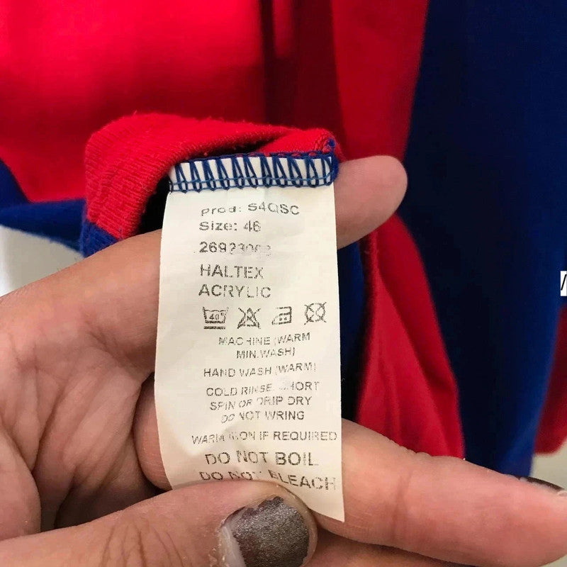 Vintage 2002 Colour Bloc Rugby Shirt BFB Tour - XL