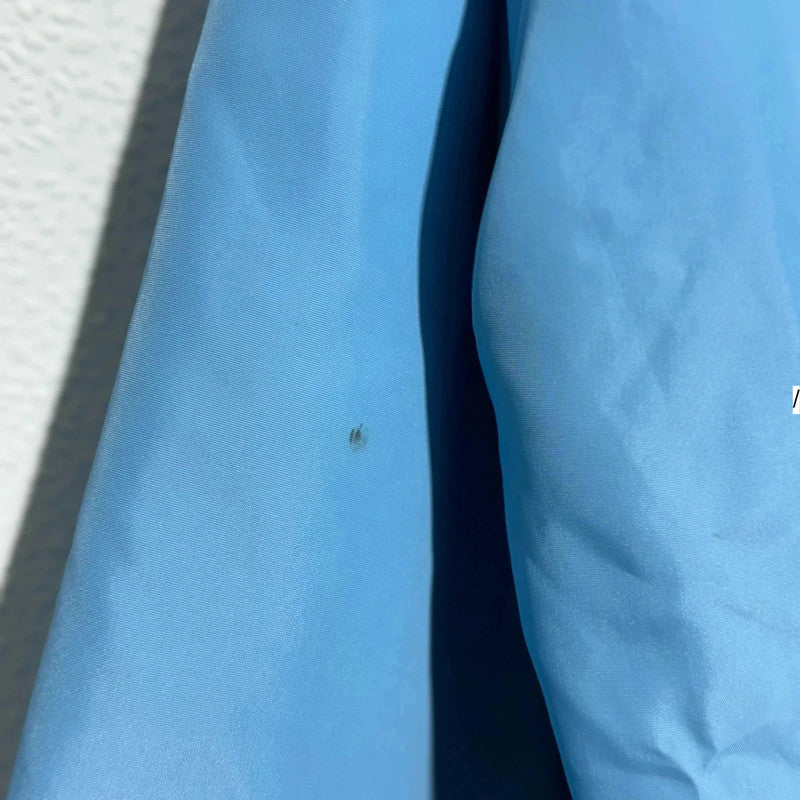 Vintage 80s Light Blue Varsity Jacket - Medium