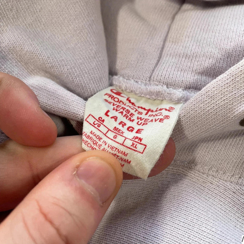 Light Pink Champion Hoodie Reverse Weave - Large