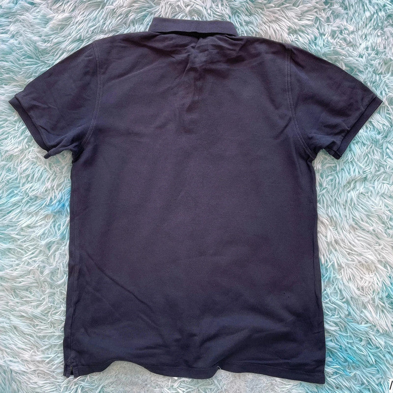 Navy Aquascutum Polo Shirt - Medium