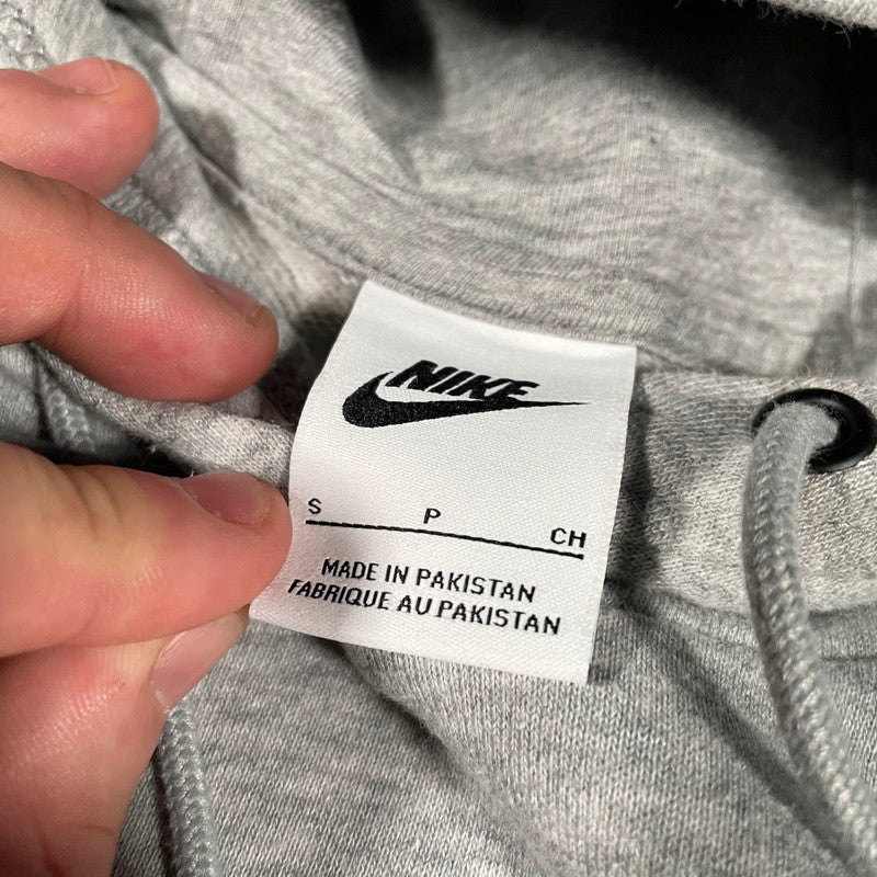 Grey Nike Hoodie Plain - Small