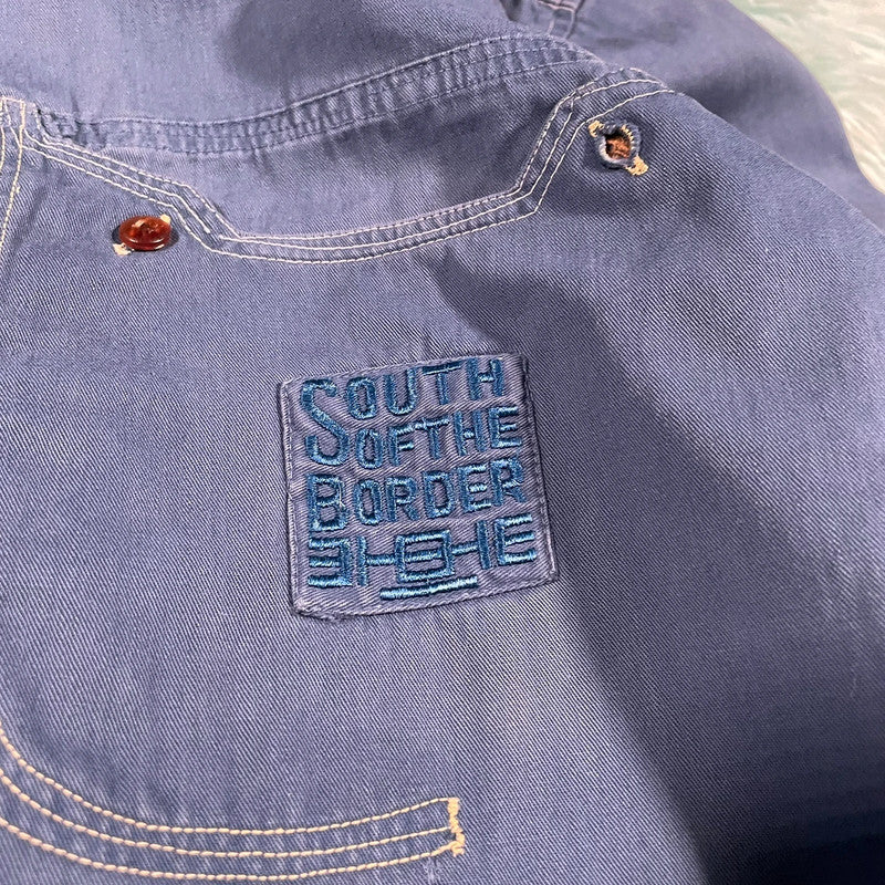 Vintage 90s Blue Mexican Shirt - XL