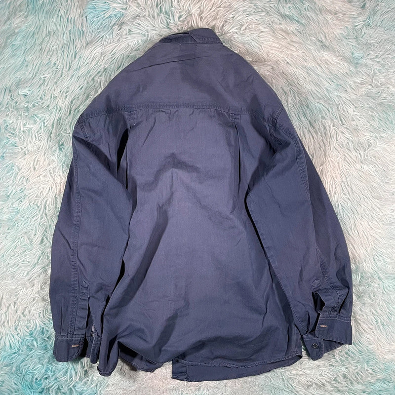 Vintage 90s Blue Mexican Shirt - XL