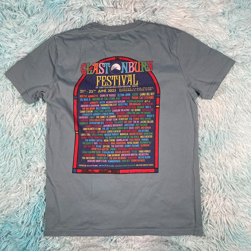 Blue 2023 Glastonbury T Shirt - Medium