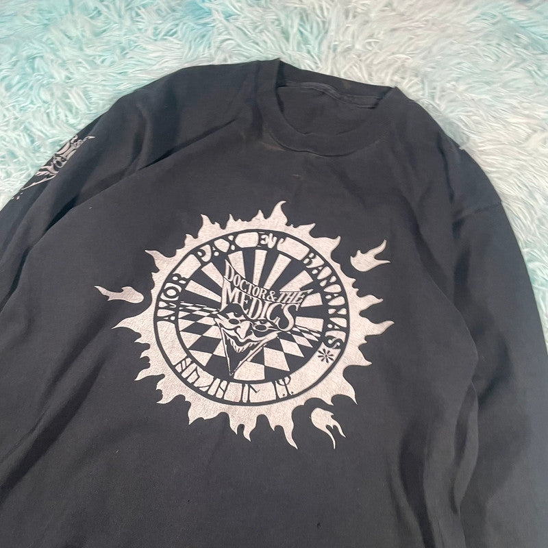 Vintage 90s Black Doctor & the Medics Band T Shirt - XL