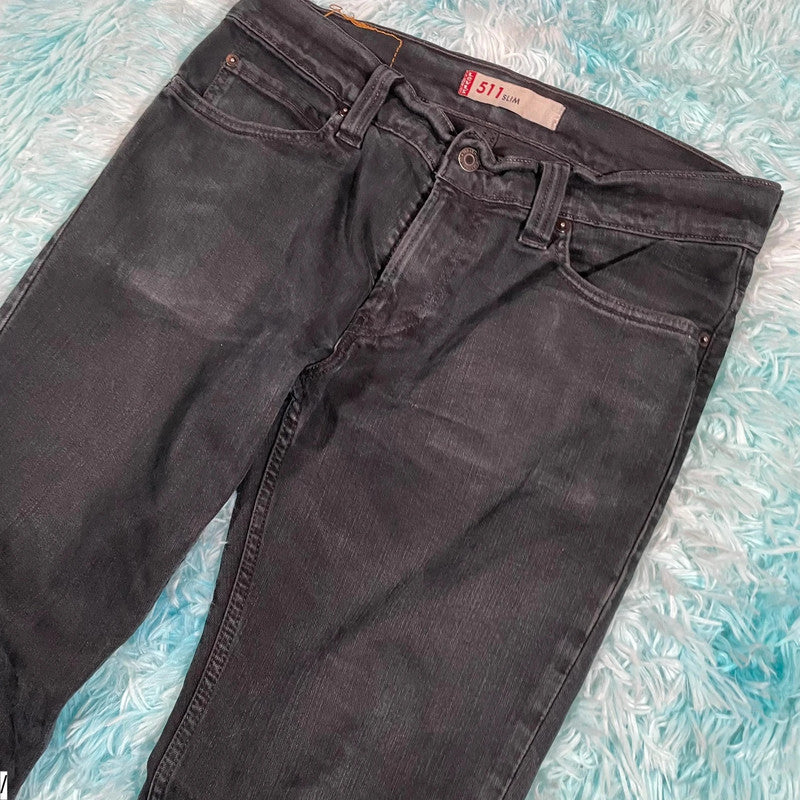 Vintage Black Levi’s 511 Jeans Slim Straight - 34W 32L