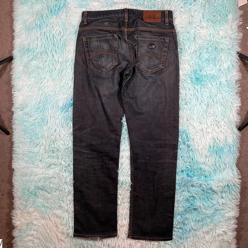Navy Armani Exchange Jeans Straight Leg - 30W 30L
