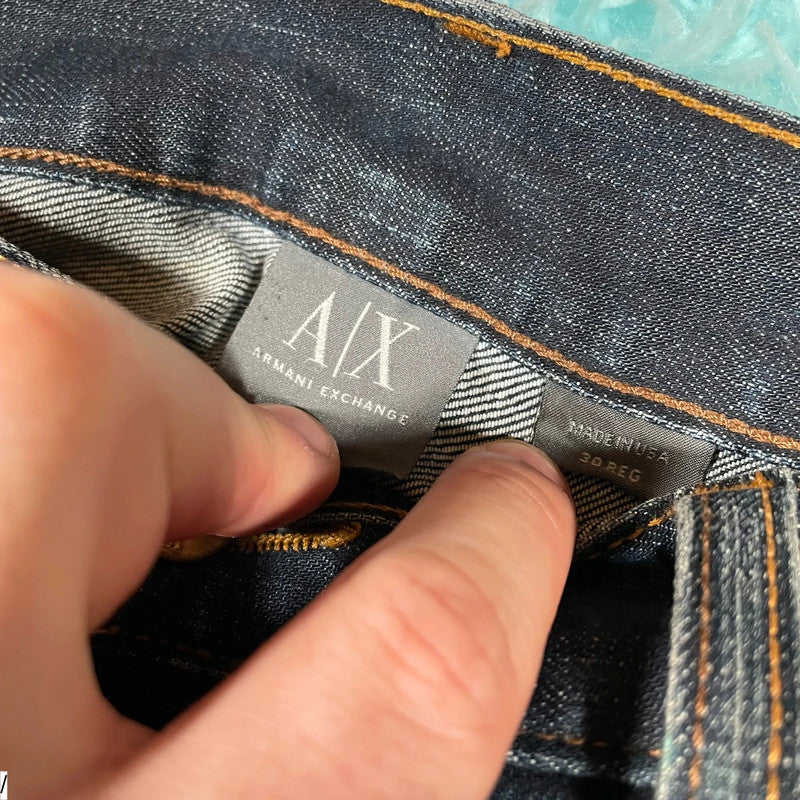 Navy Armani Exchange Jeans Straight Leg - 30W 30L