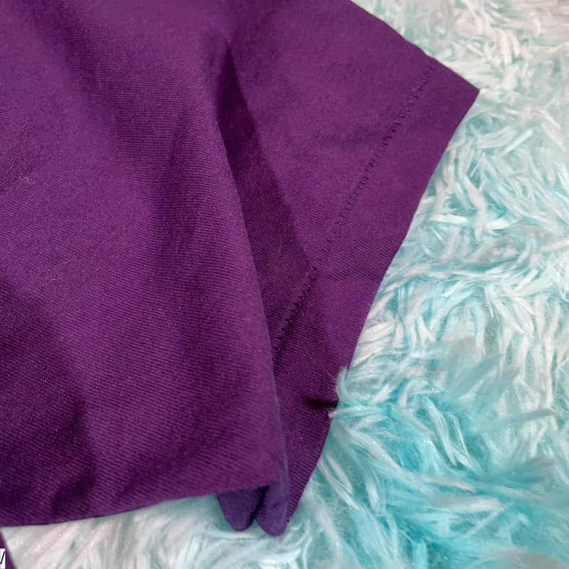 Vintage 90s Purple Screen Stars Blank T Shirt - XL