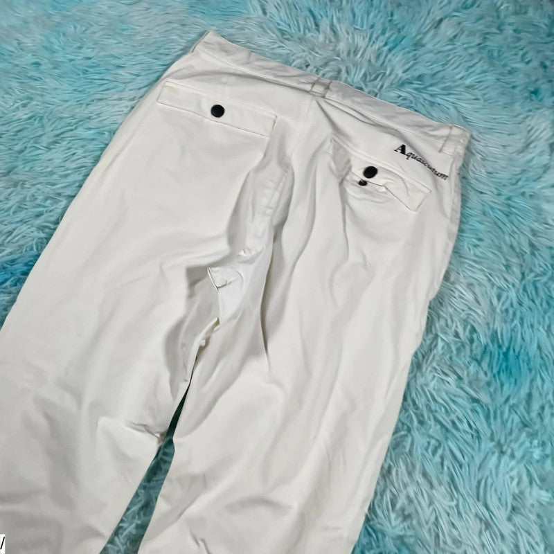 White Aquascutum Golf Trousers - Small