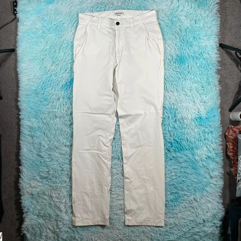 White Aquascutum Golf Trousers - Small