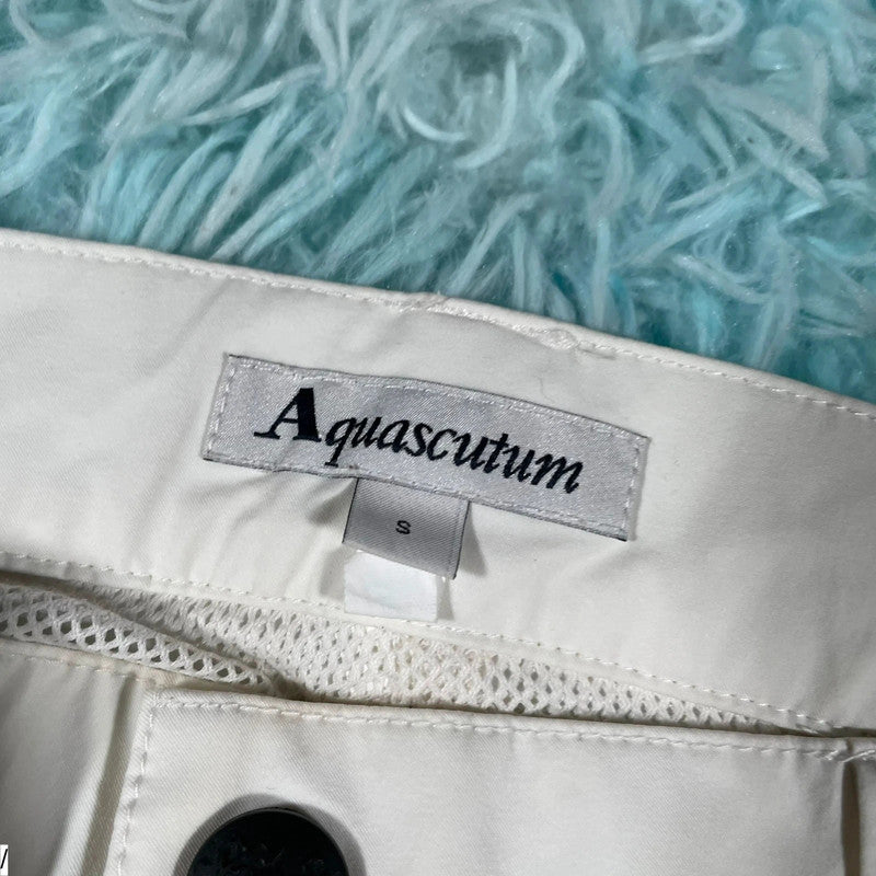 White Aquascutum Golf Trousers - Small