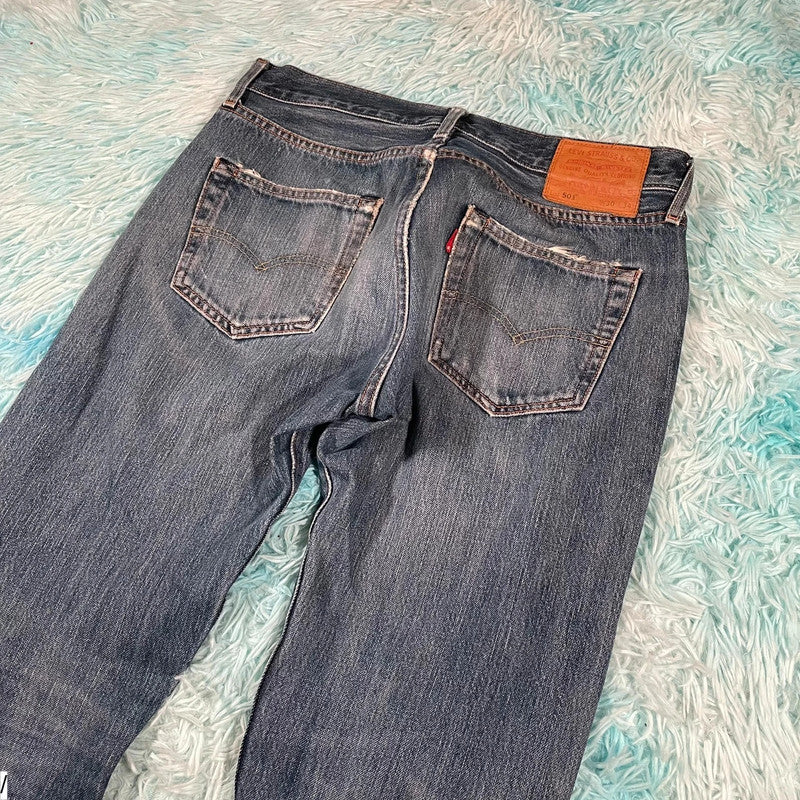 Blue Levi’s 501 Jeans Straight Leg - 30W 34L