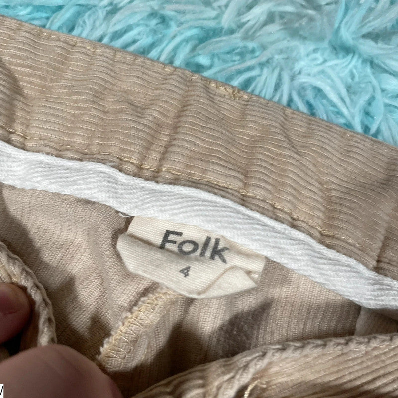 Beige Folk Corduroy Trousers - 36W