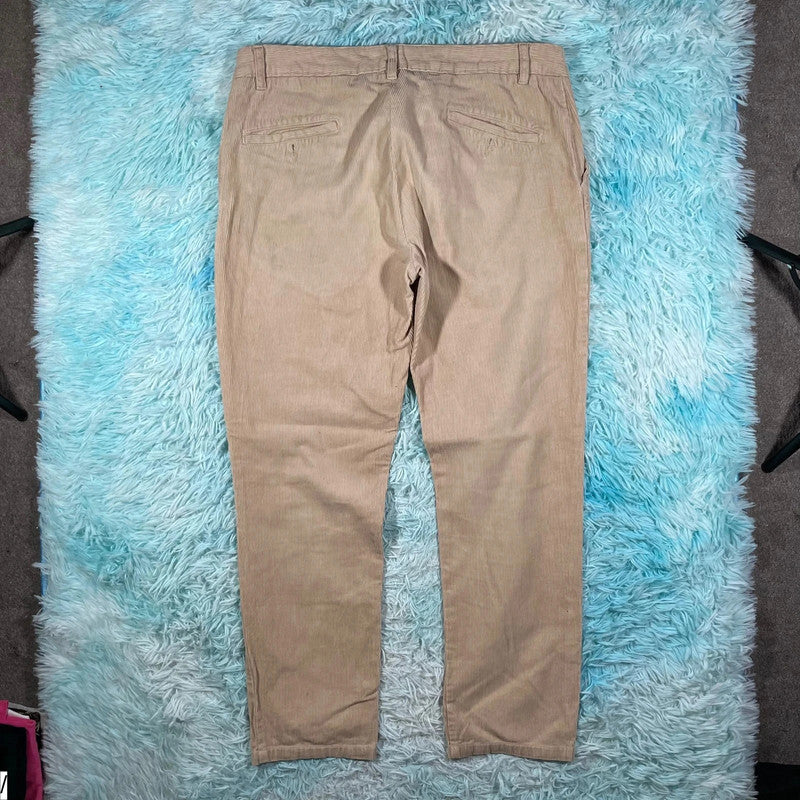 Beige Folk Corduroy Trousers - 36W