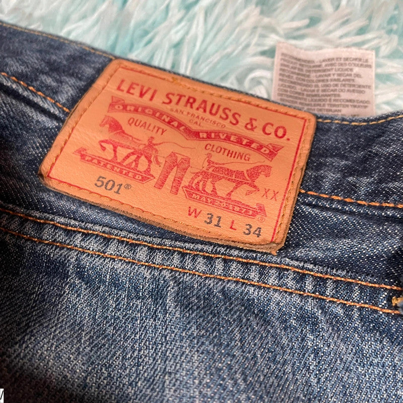 Blue Levi’s 501 jeans Straight Leg - W31 L34
