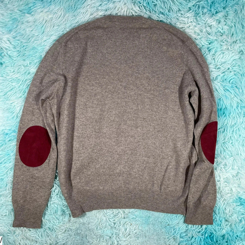 Grey Polo Ralph Lauren Wool Jumper - Medium
