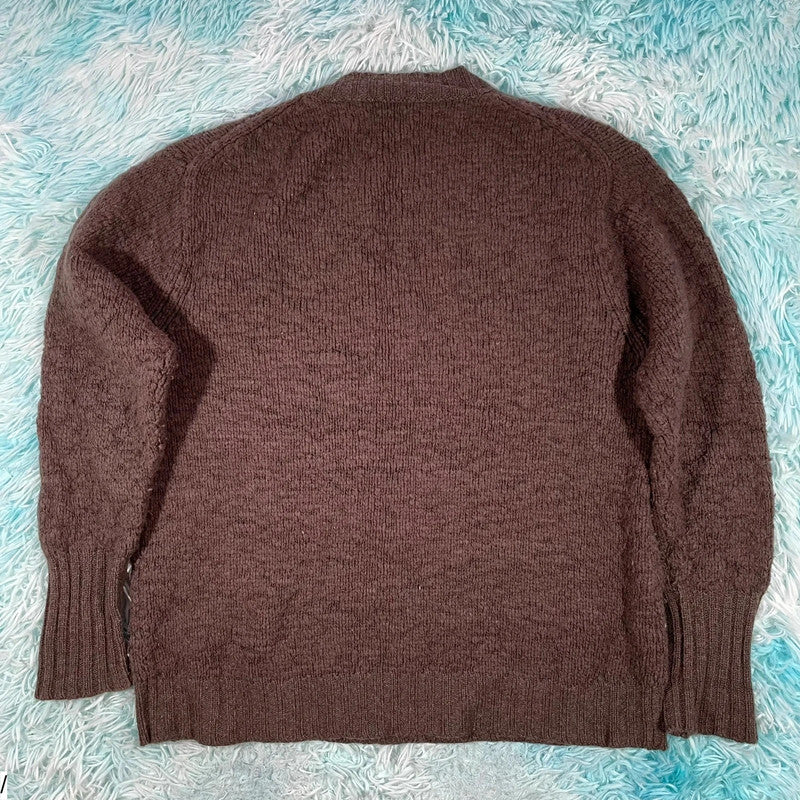 Brown Kitted in Cashmere Knitted Jumper - Size 14