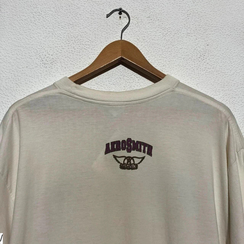 Vintage White Aerosmith Band T Shirt 1997 Get a Grip - XL