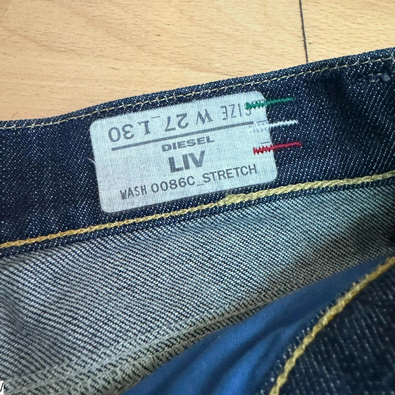 Vintage Navy Diesel Jeans Liv Taper - 27W 30L