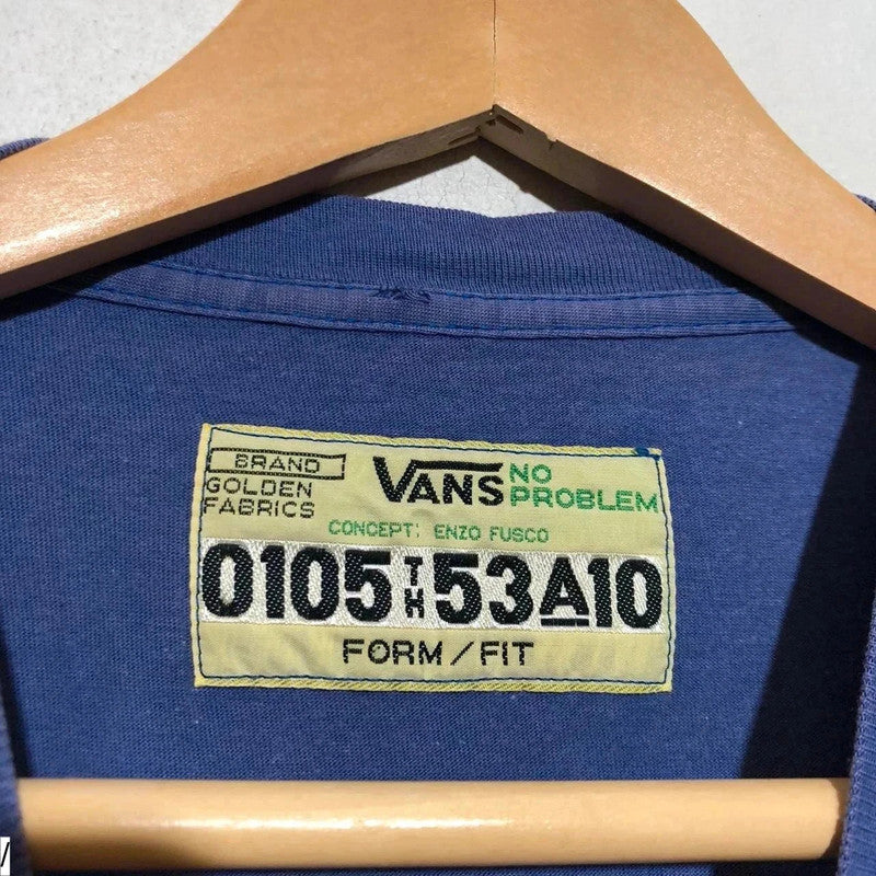 Vintage 90s Purple Vans T Shirt Skate Graphic Print - Small