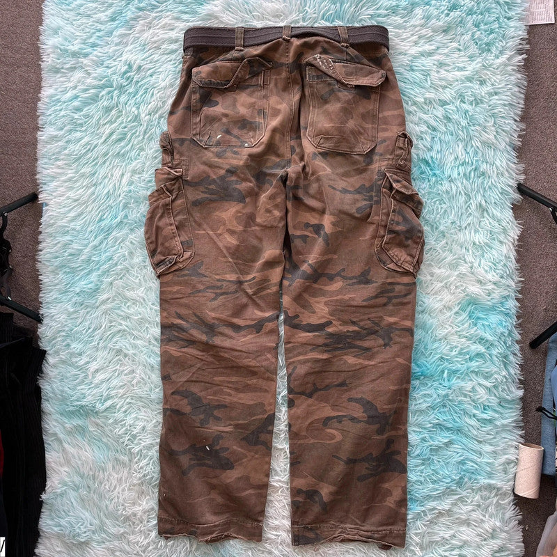 Vintage 00s Camo Abercrombie Army Cargo Pants - 31W 32L