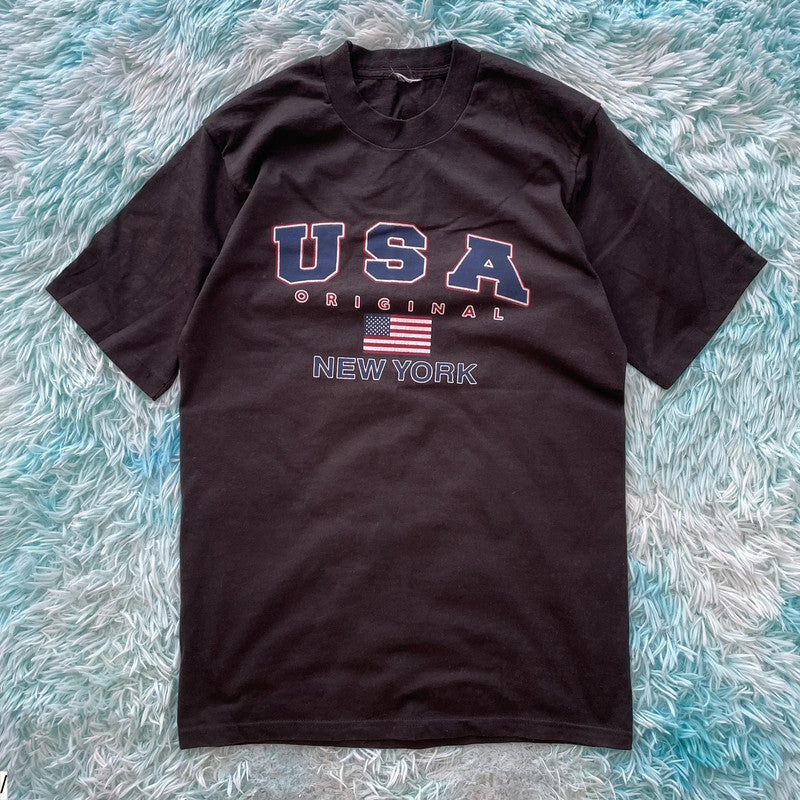 Vintage 90s Black New York T Shirt - Small