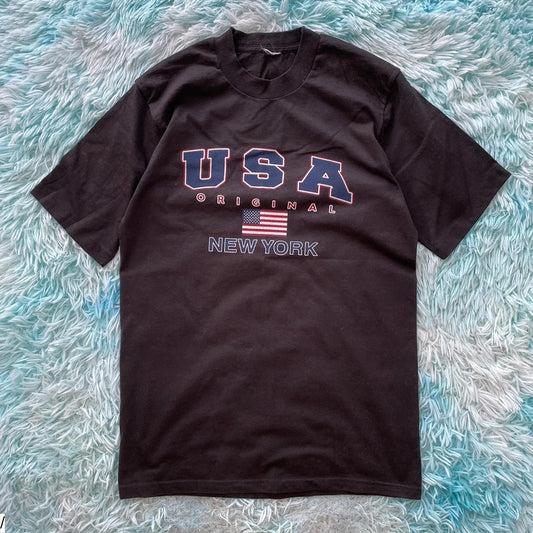 Vintage 90s Black New York T Shirt - Small