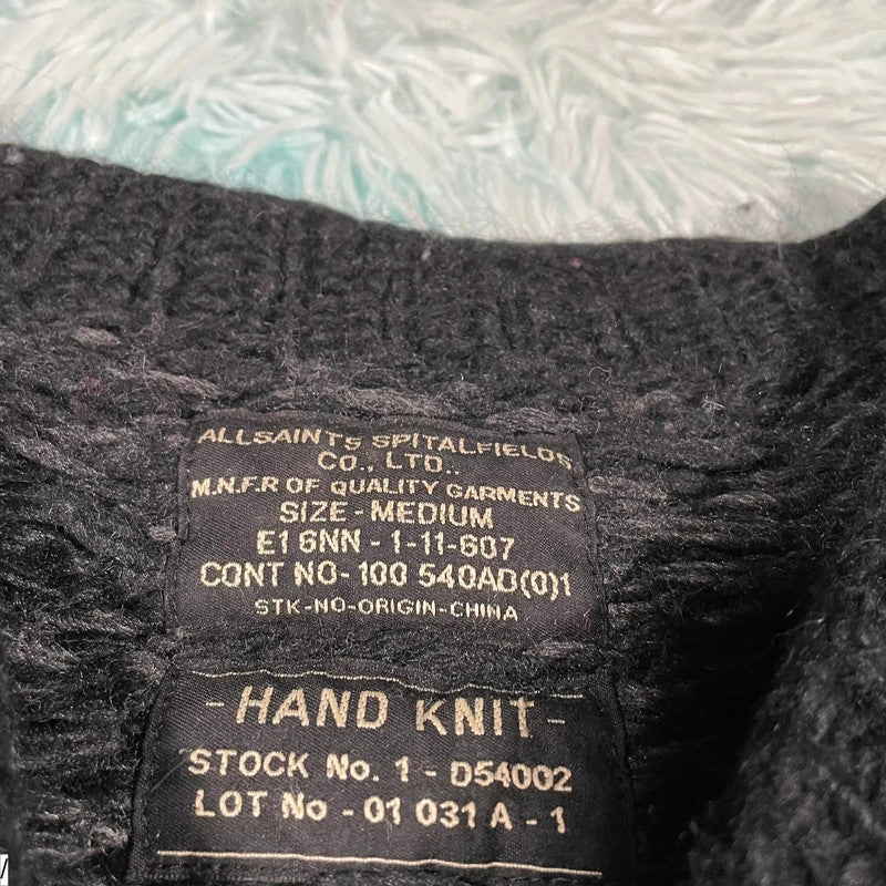 Grey AllSaints Handmade Knitted Cardigan - Mediun