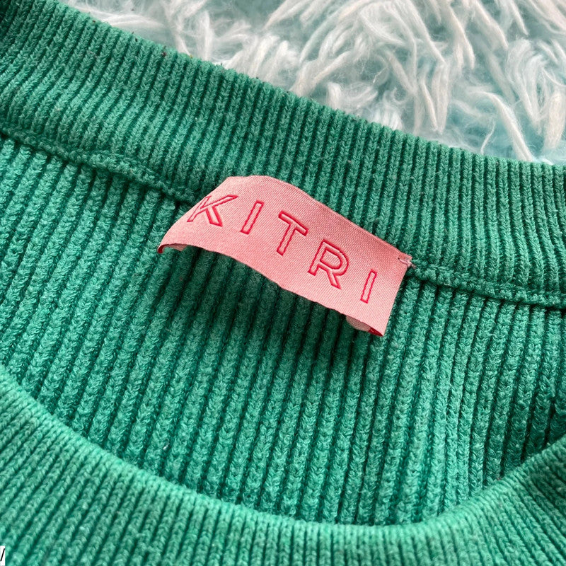 Turquoise Kitri Knitted Jumper - Small