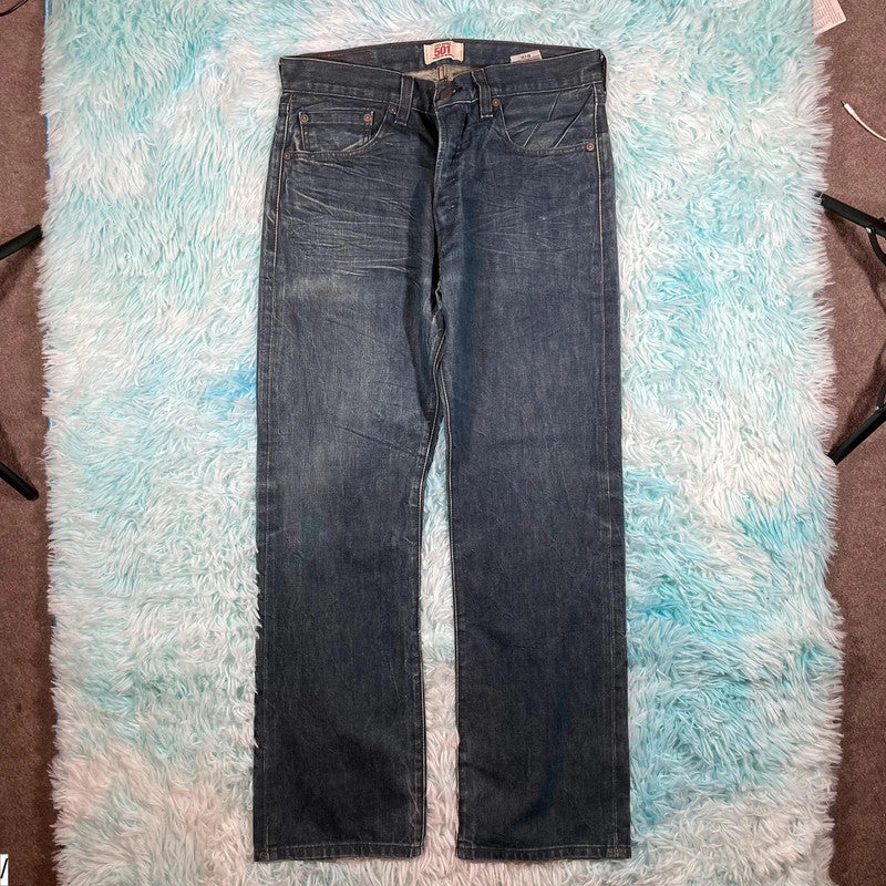 Vintage 00s Blue Levi’s 501 Jeans Straight Leg - 33W 30L