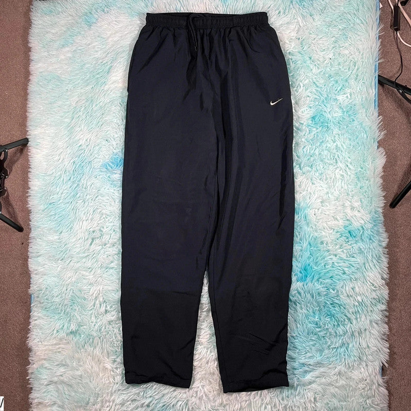 Vintage 00s Black Nike Tracksuit Bottoms - Medium